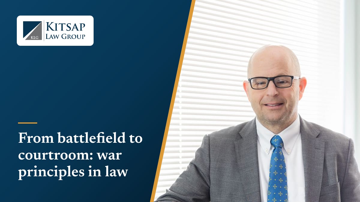 Featured image for the article on war principles in litigation