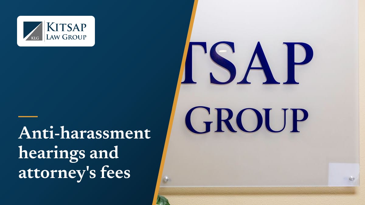 Featured image for the article on attorney's fees after an antiharassment order hearing