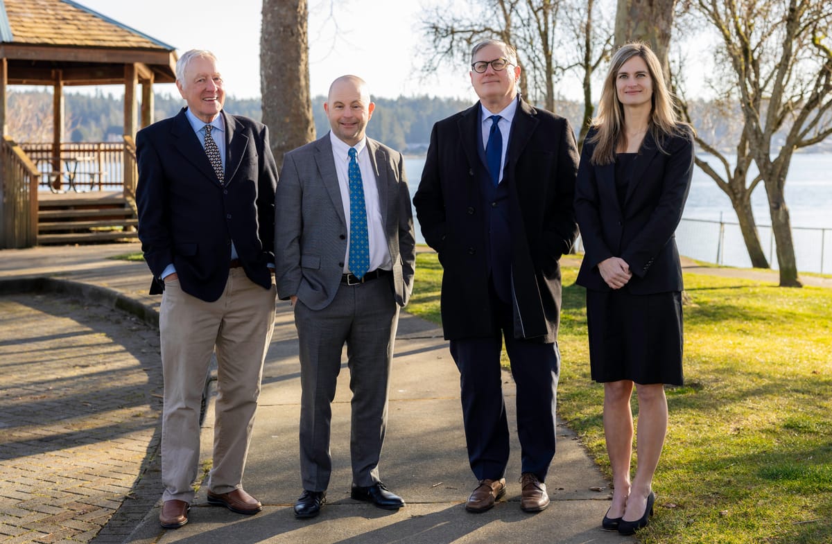 Kitsap Law Group partners on the waterfront path in Silverdale